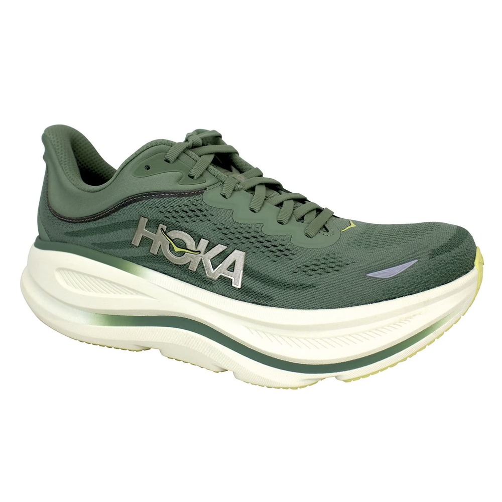 Hoka Mens Bondi 9 Sneaker Size 10.5 Succulent Fern Green 1162011-SNTF